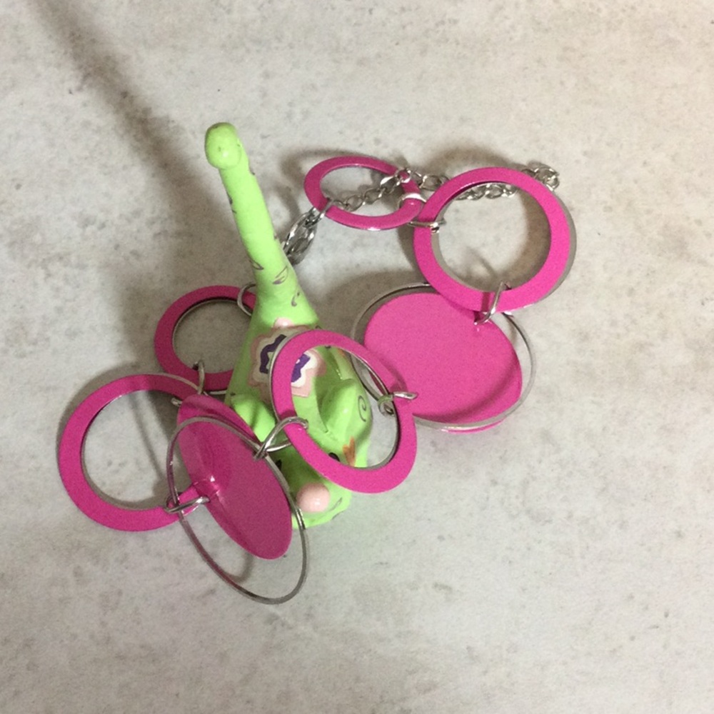 Hot pink silver groovy retro bracelet